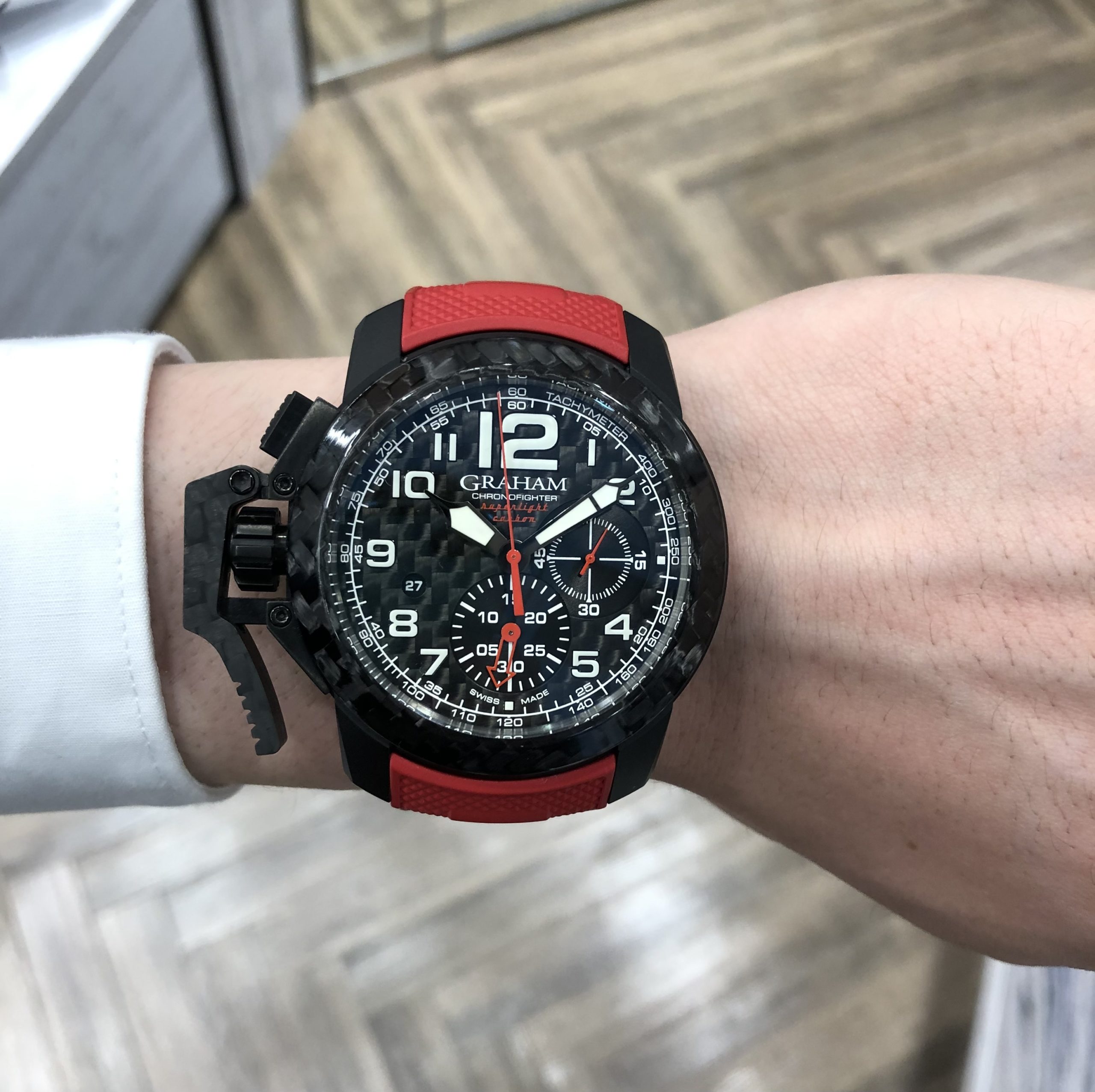 総重量100g以下！ GRAHAM CHRONOFIGHTER SUPERLIGHT CARBON - グラハム
